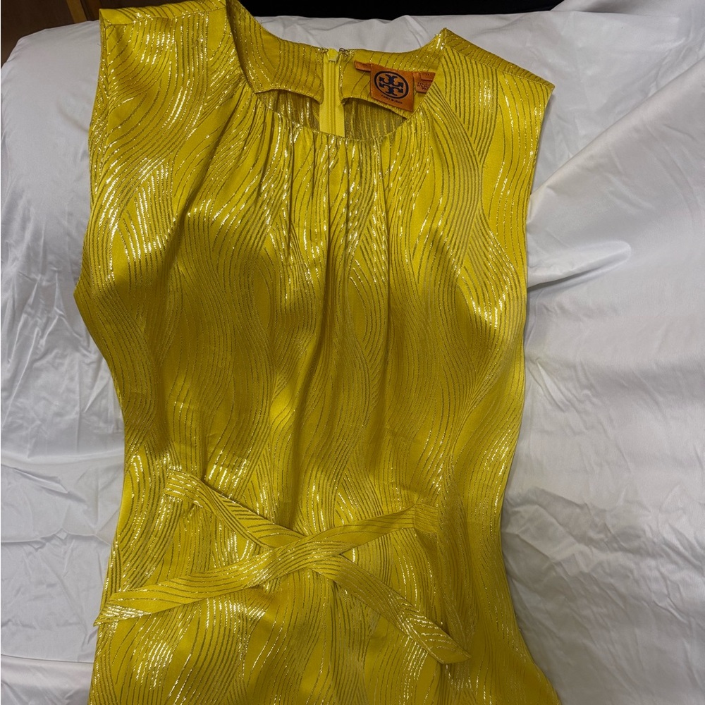 Tory Burch Shimmering Yellow Blouse